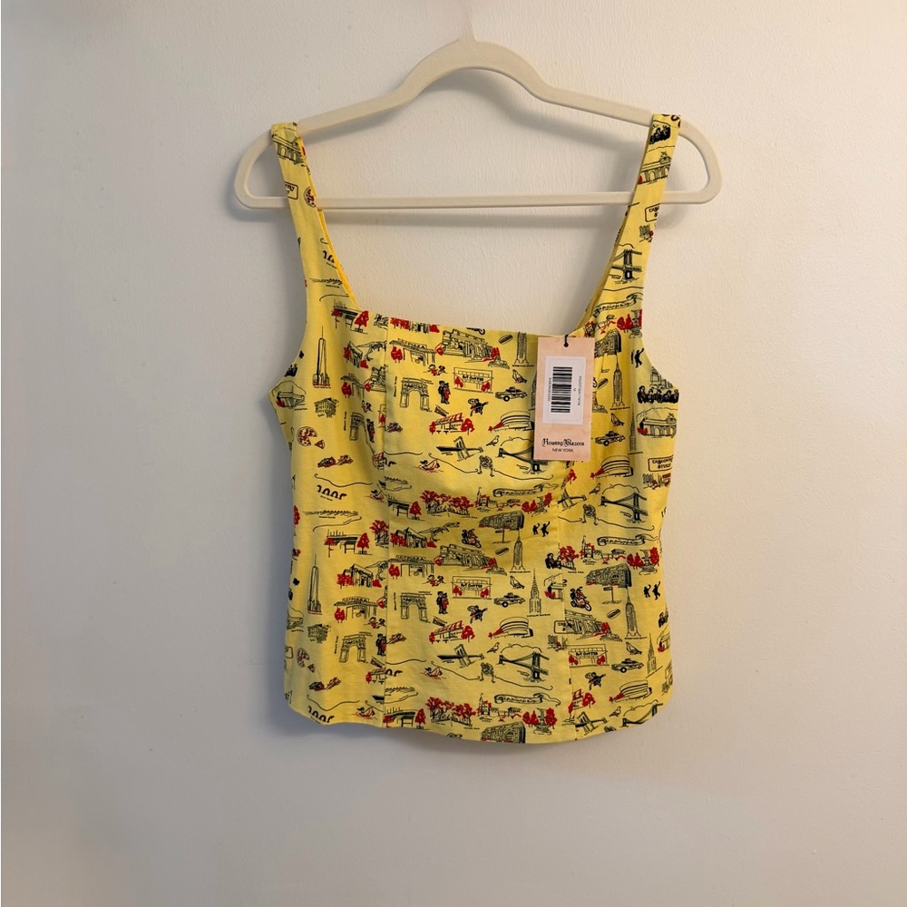 Rowing Blazers Yellow NYC Patterned Camisole NWT … - image 6